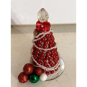 Christmas Tree 5 inches tall made of Jewelry